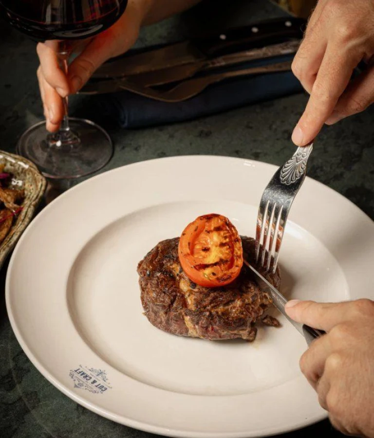Food at cut and craft