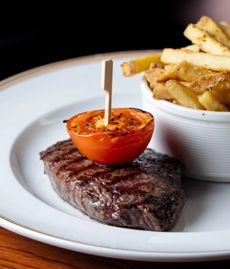 Steak and chips
